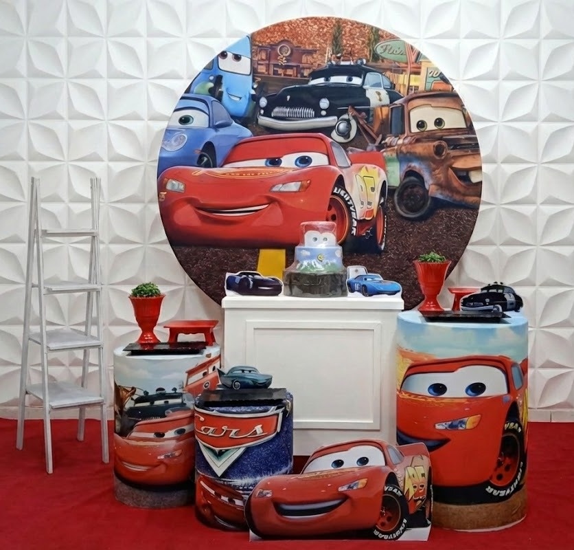 Relâmpago Mc Queen Ouro  - GabiSantosDecor