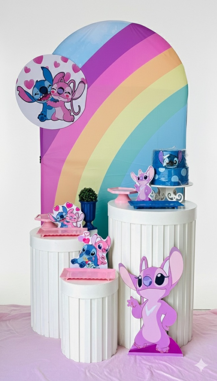 Stitch E Angel Ripado - GabiSantosDecor