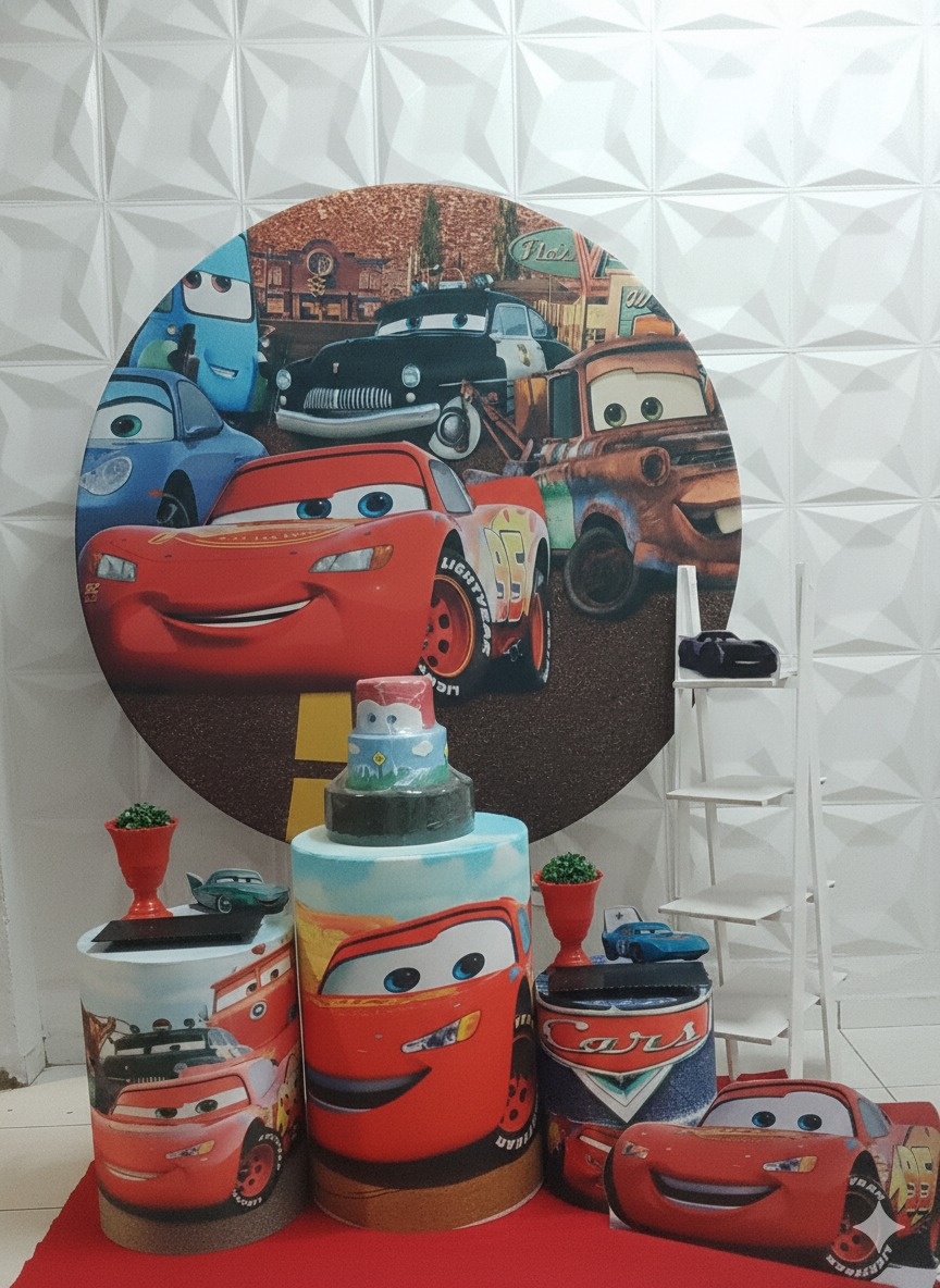 Relâmpago Mc Queen Prata  - GabiSantosDecor