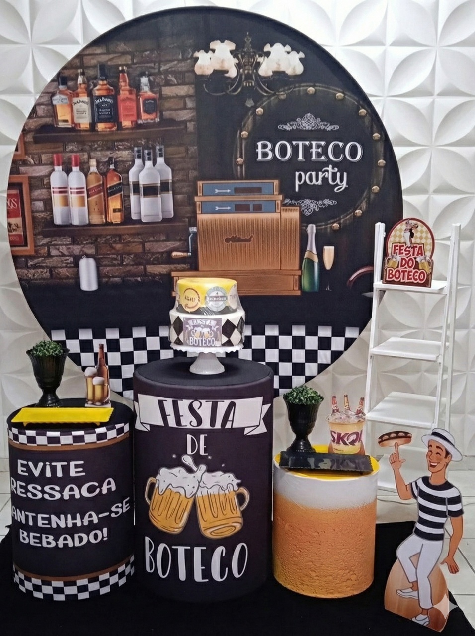 Boteco Preto Prata  - GabiSantosDecor