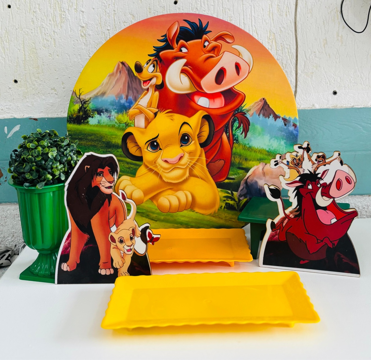 Kit Mesa Rei Leão  - GabiSantosDecor