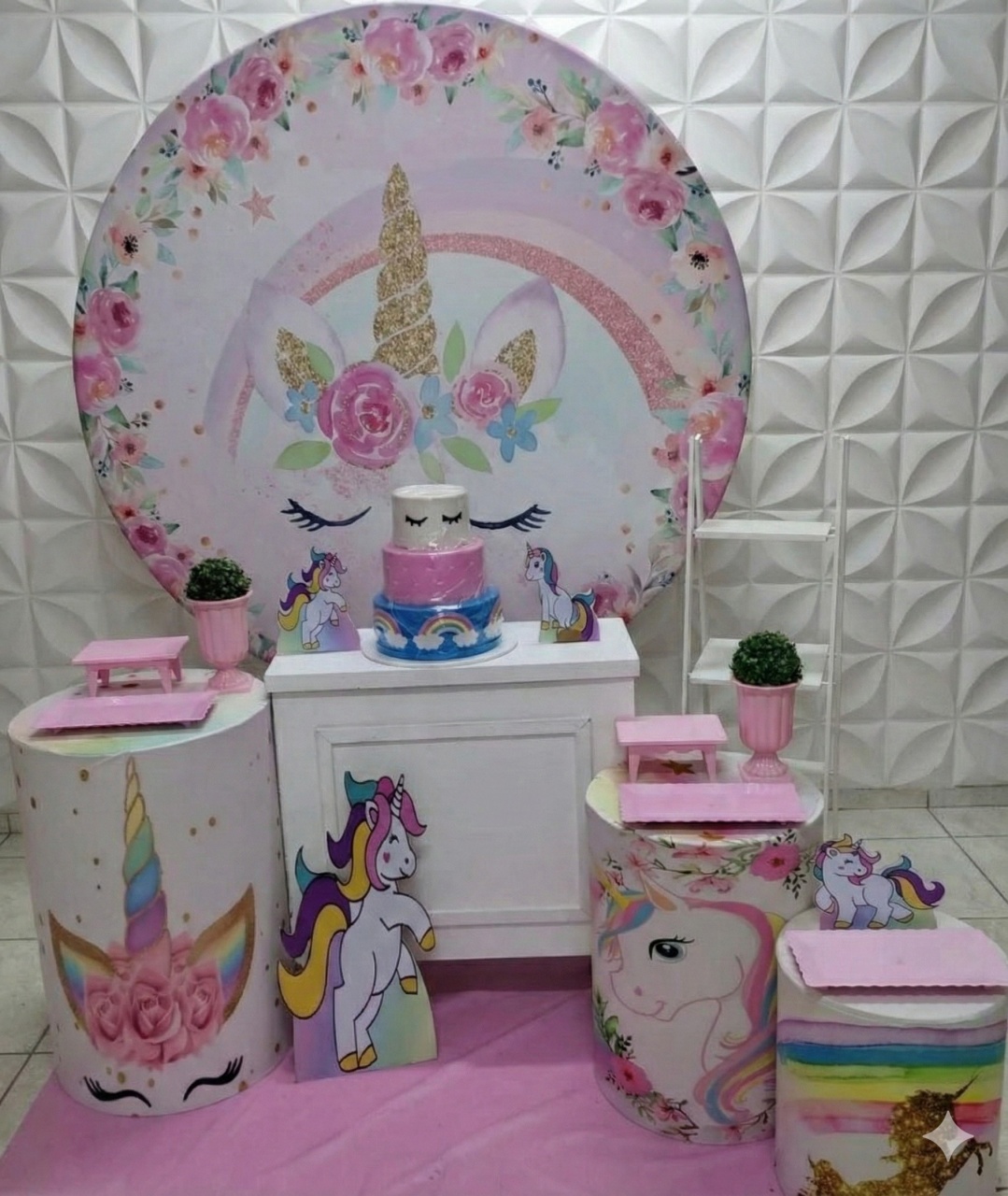 Unicórnio Ouro - GabiSantosDecor