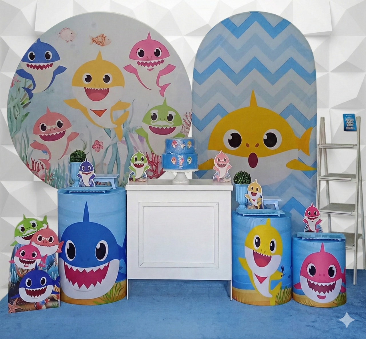 Baby Shark Azul Luxo - GabiSantosDecor