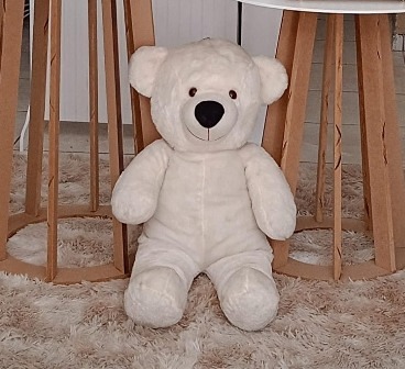 Urso Pelúcia Branco  - GabiSantosDecor