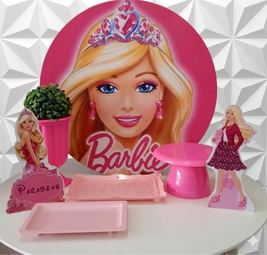 Kit Mesa Barbie - GabiSantosDecor
