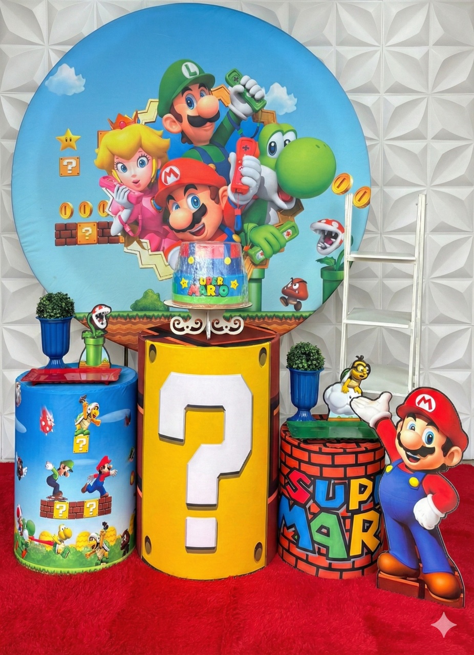 Super Mario Prata  - GabiSantosDecor