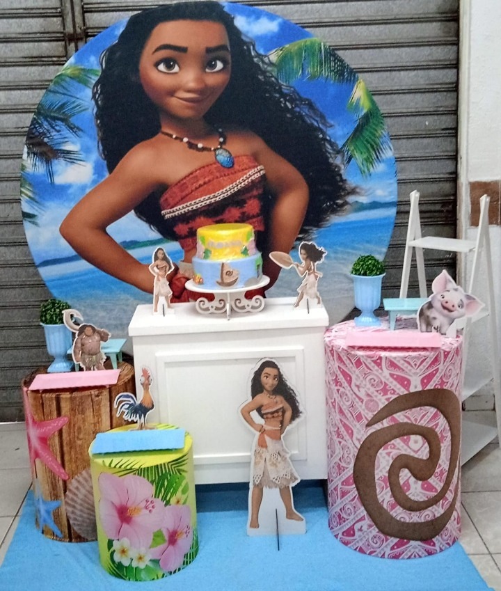 Moana Grande Ouro  - GabiSantosDecor