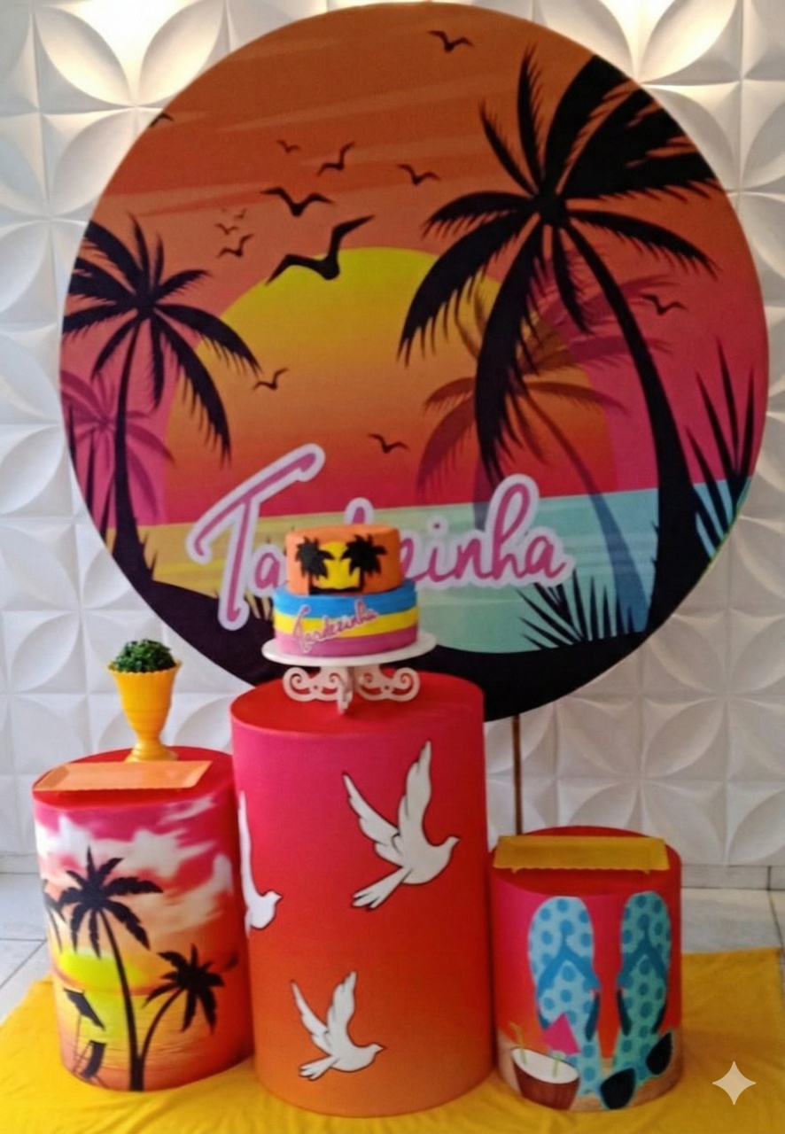 Tardezinha Laranja 2 Bronze  - GabiSantosDecor