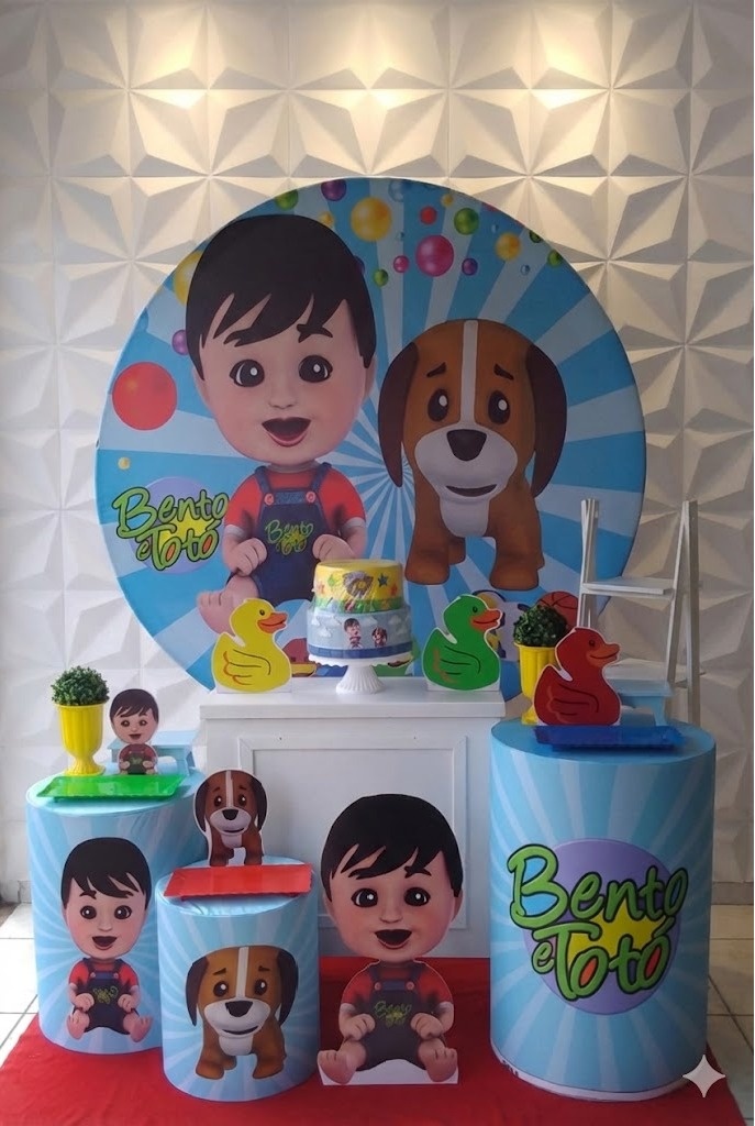 Bento E Totó Ouro - GabiSantosDecor