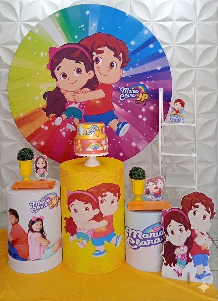 Maria Clara E Jp Colorido Prata - GabiSantosDecor