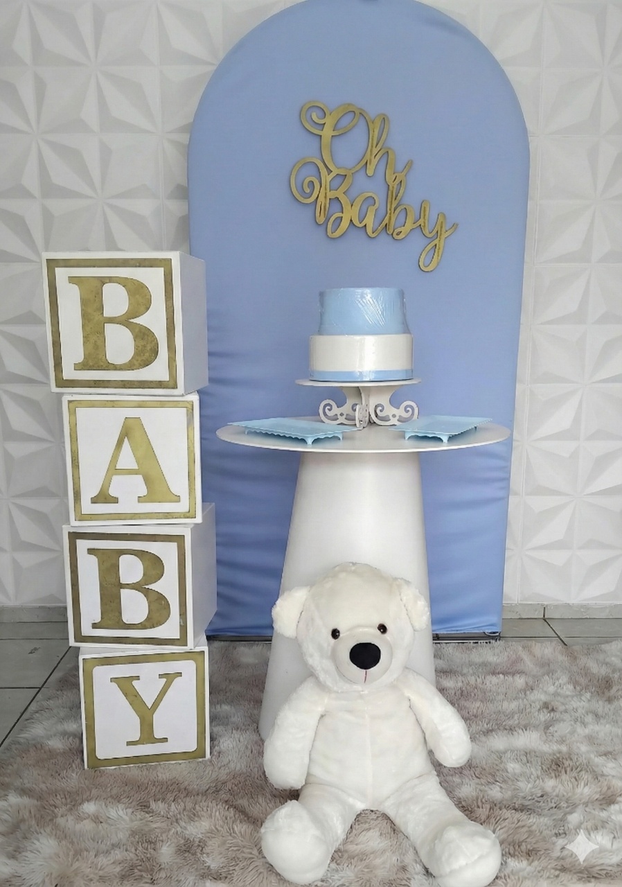Chá de Bebê Azul  - GabiSantosDecor