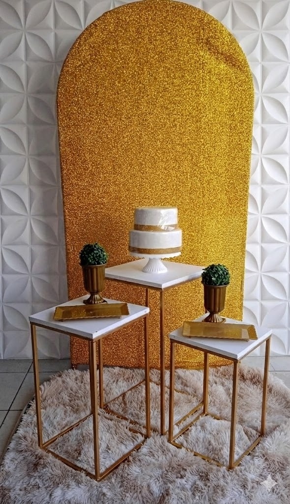 Romano Dourado Trio Quadrado - GabiSantosDecor