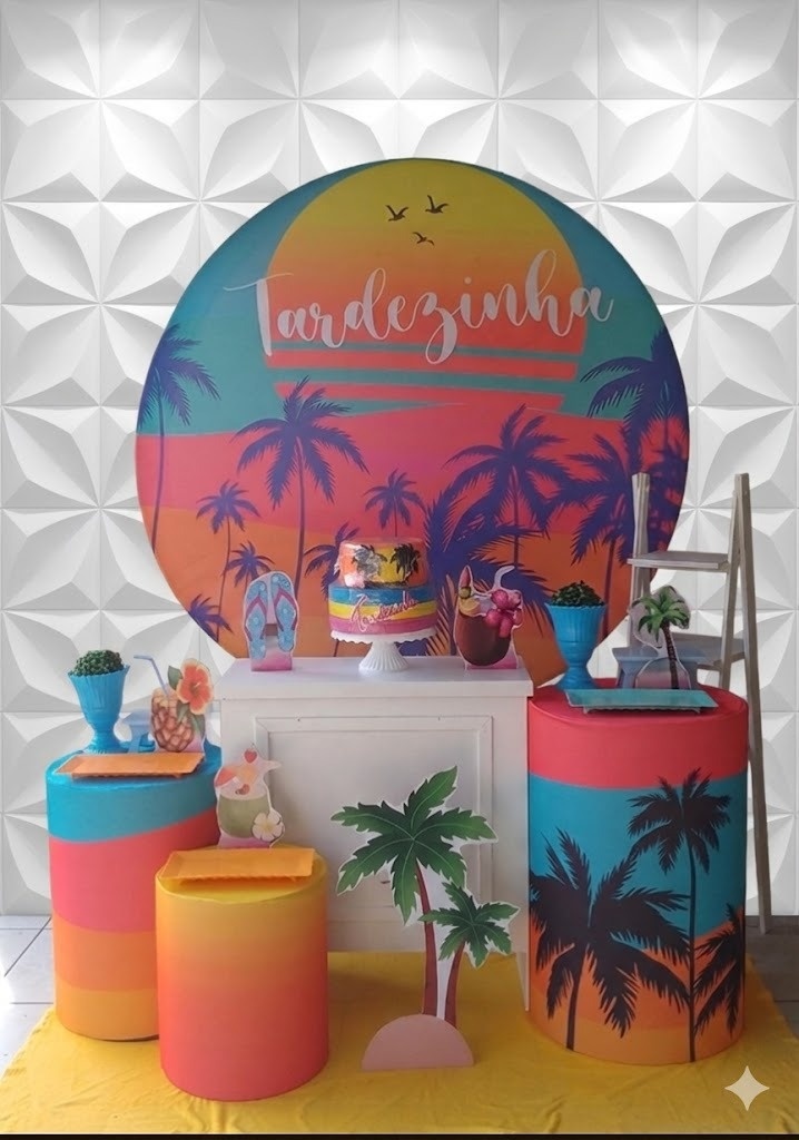 Tardezinha Azul Ouro  - GabiSantosDecor