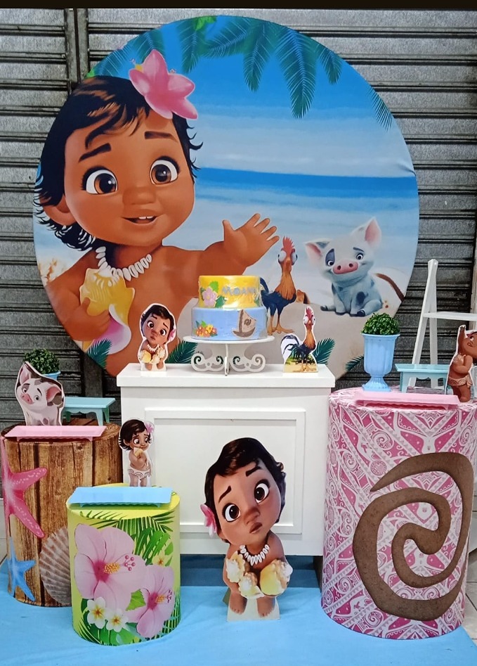 Moana Baby Ouro  - GabiSantosDecor