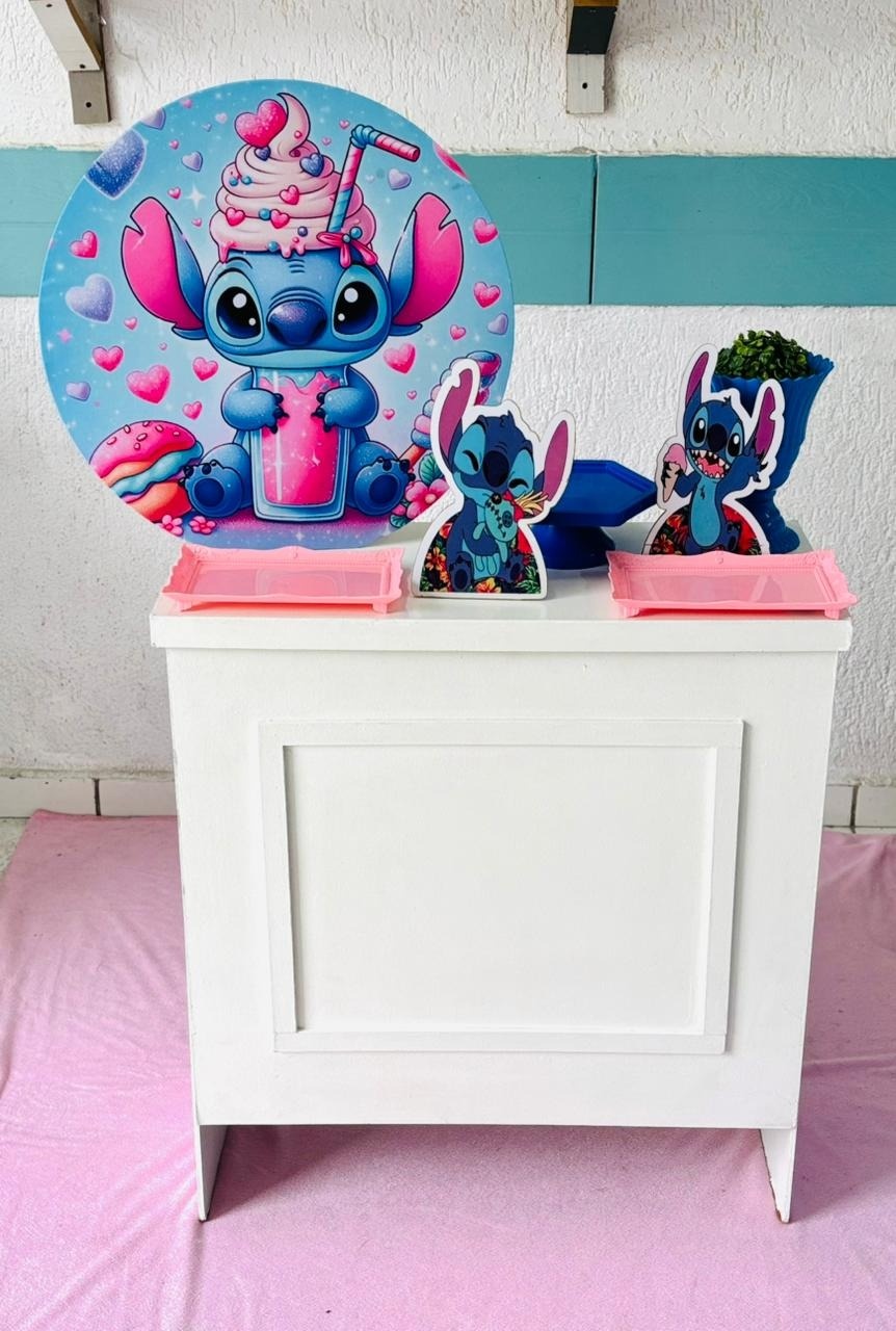 Kit Mesa Stitch Doce Prata - GabiSantosDecor