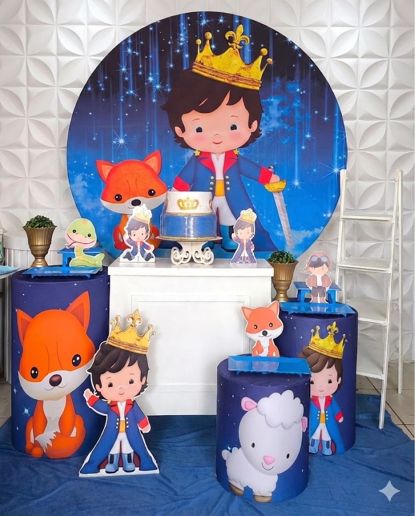 Pequeno Príncipe Moreno Ouro  - GabiSantosDecor