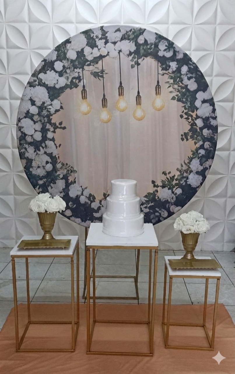 Flores Luzes Trio Ferro  - GabiSantosDecor