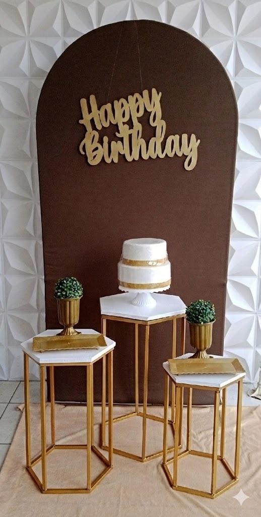 Romano Marrom Sextavado  - GabiSantosDecor