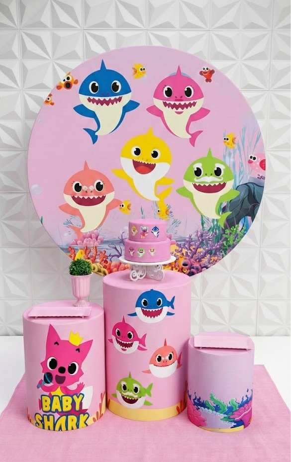 Baby Shark Rosa Bronze  - GabiSantosDecor