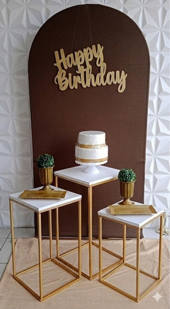 Romano Marrom Trio Quadrado  - GabiSantosDecor