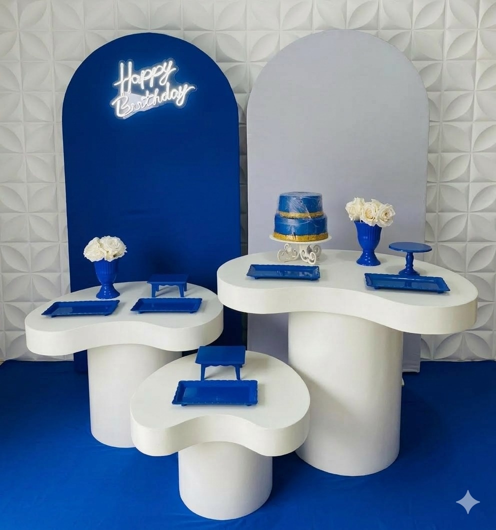 Kit Orgânico Azul Escuro  - GabiSantosDecor