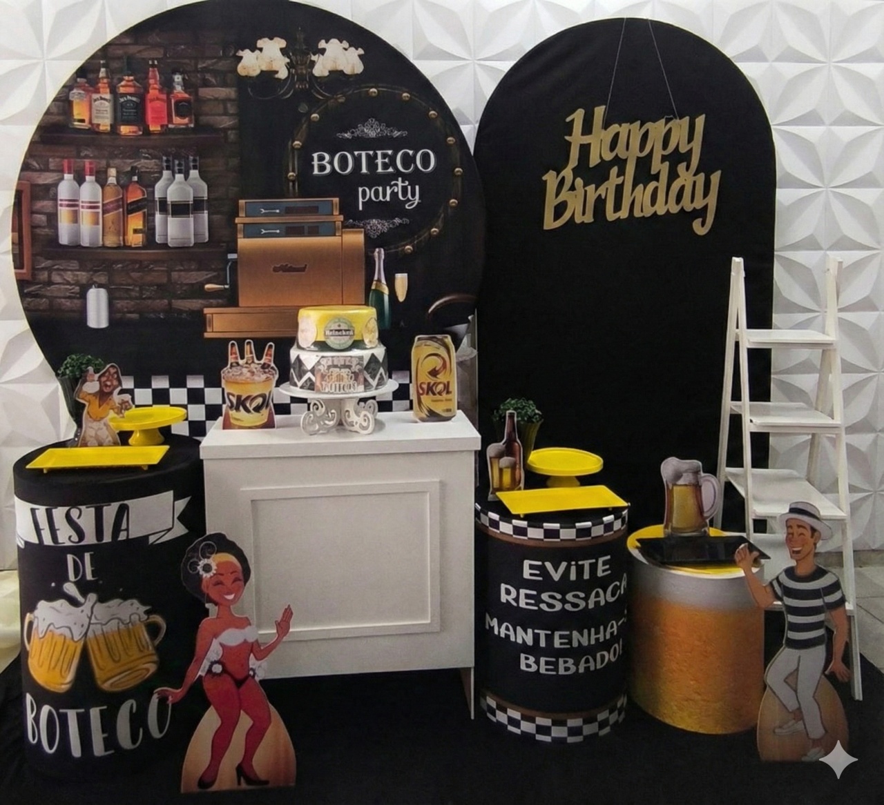 Boteco Preto Luxo - GabiSantosDecor