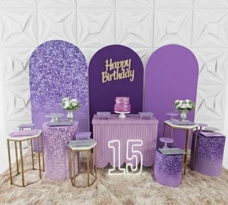 Composição roxo lilás