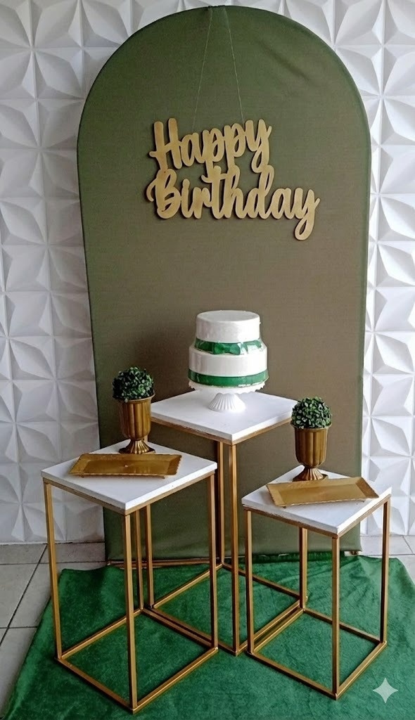 Romano Verde Mesa Quadrada  - GabiSantosDecor