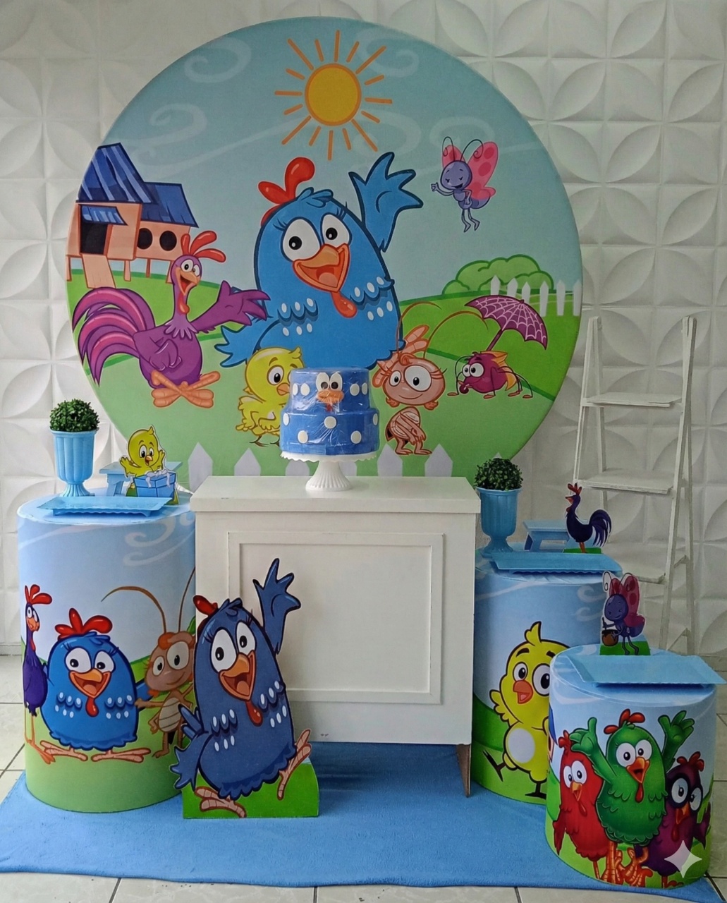 Galinha Azul Ouro  - GabiSantosDecor
