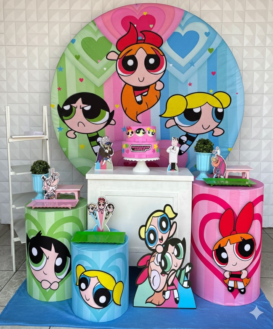 Meninas Super Poderosas Ouro  - GabiSantosDecor