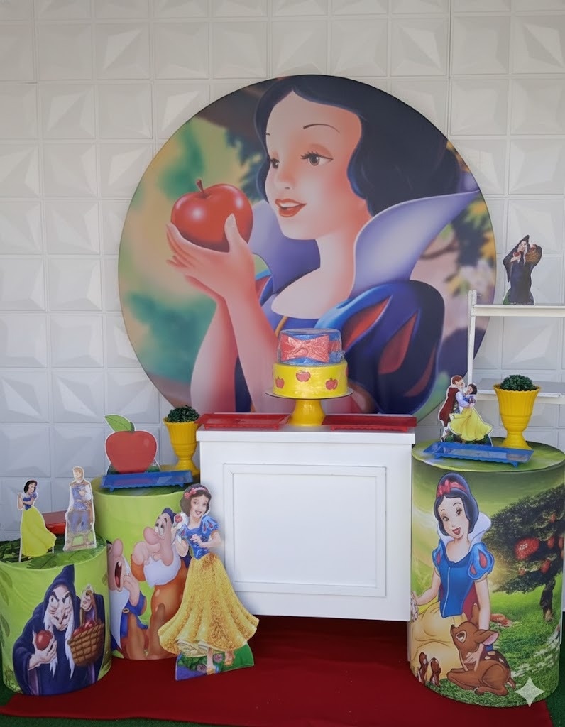 Branca de Neve Ouro - GabiSantosDecor