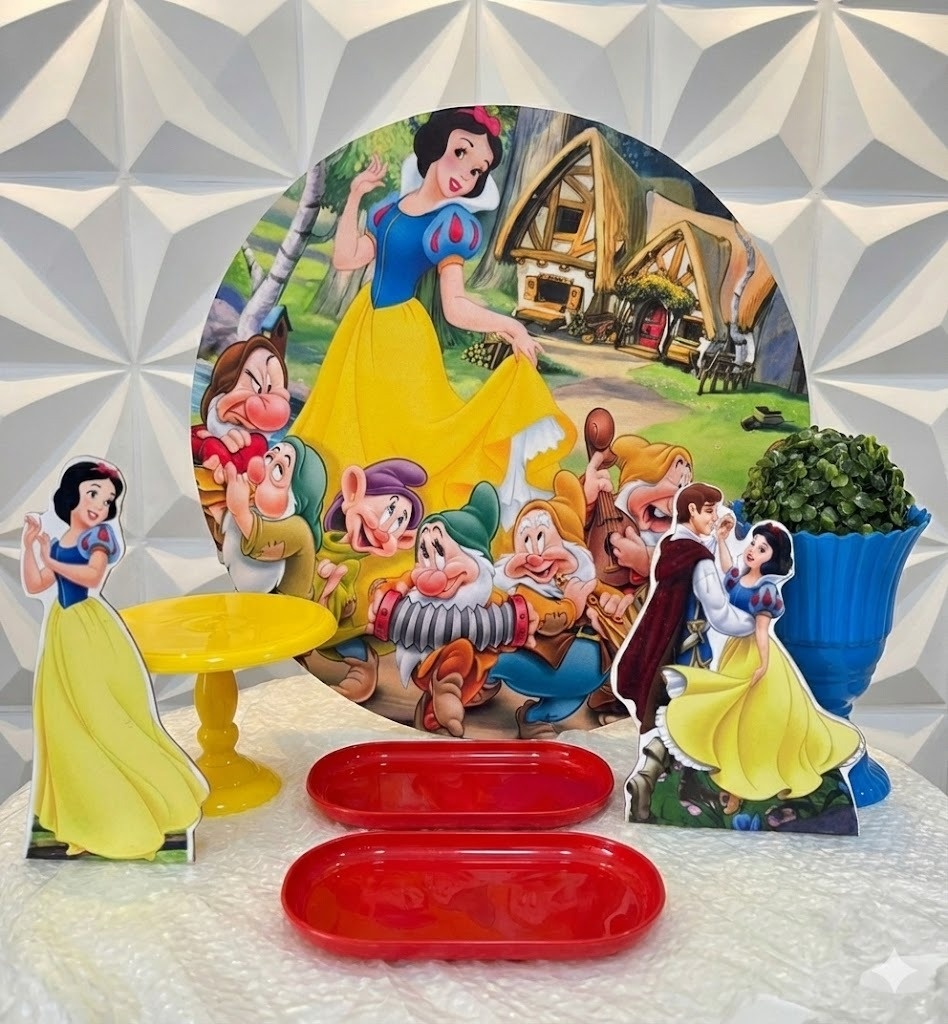 Kit Mesa Branca de Neve - GabiSantosDecor