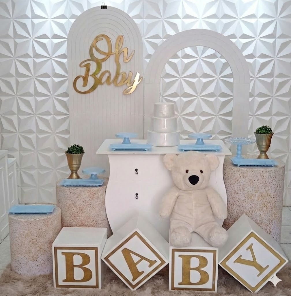 Oh Baby Vazado Azul  - GabiSantosDecor