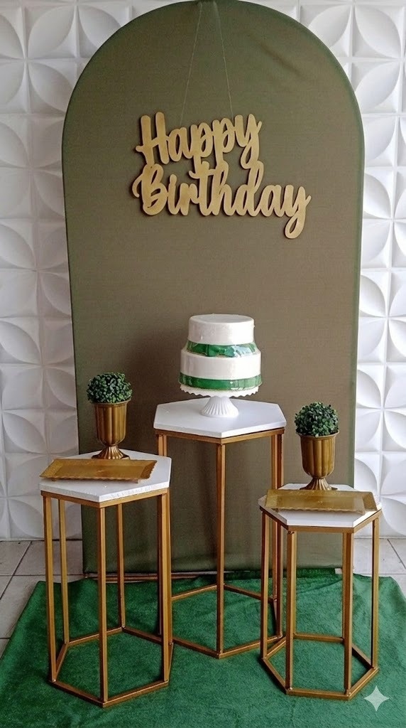 Romano Verde Trio Sextavado  - GabiSantosDecor