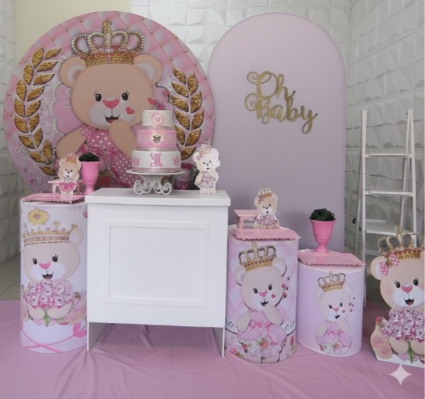 Ursa Princesa 1 Luxo - GabiSantosDecor