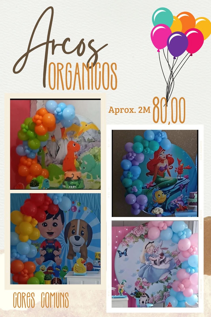 Arco 2M Orgânico  - GabiSantosDecor