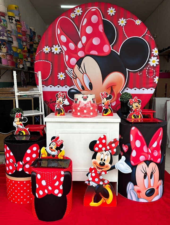 Minnie Vermelha Ouro  - GabiSantosDecor