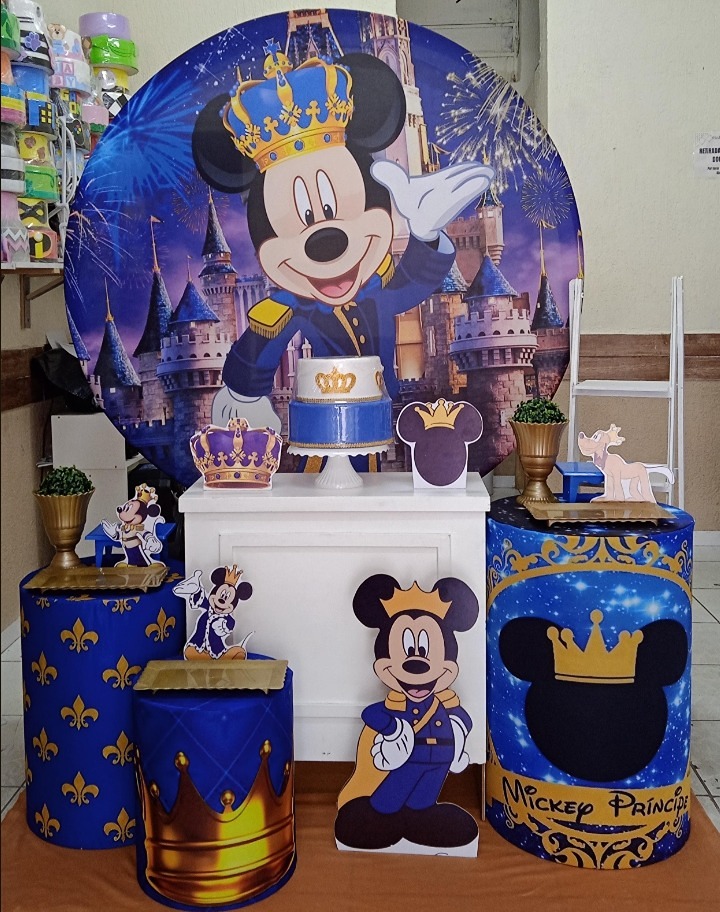 Mickey Realeza Ouro  - GabiSantosDecor