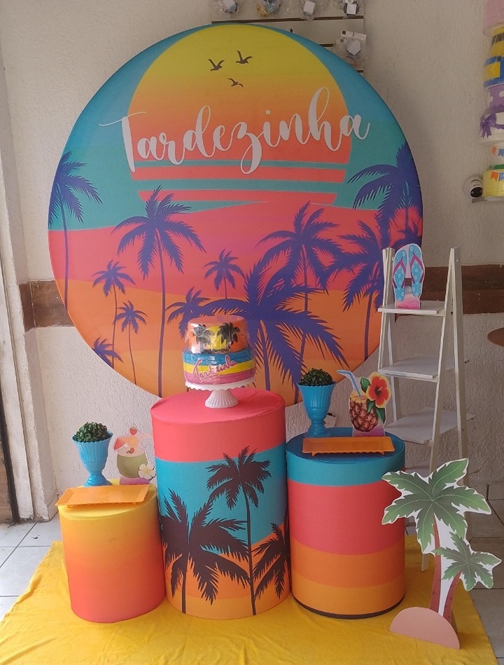 Tardinha Azul Prata  - GabiSantosDecor