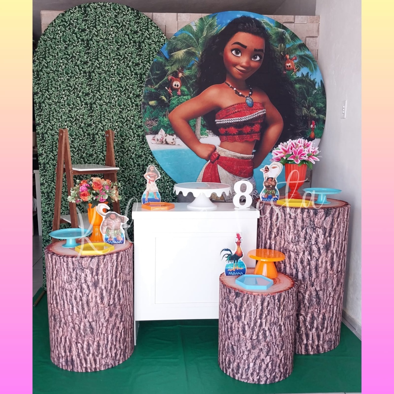 Moana - Kit Diamante - Kaliane Festa Pegue e Monte