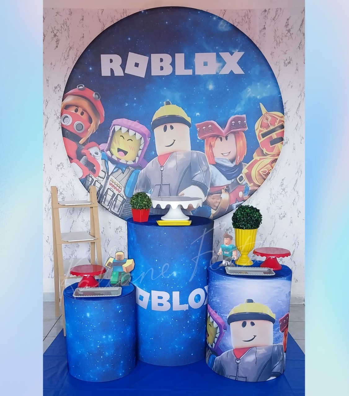 Roblox Menino - Kit Prata - Kaliane Festa Pegue e Monte
