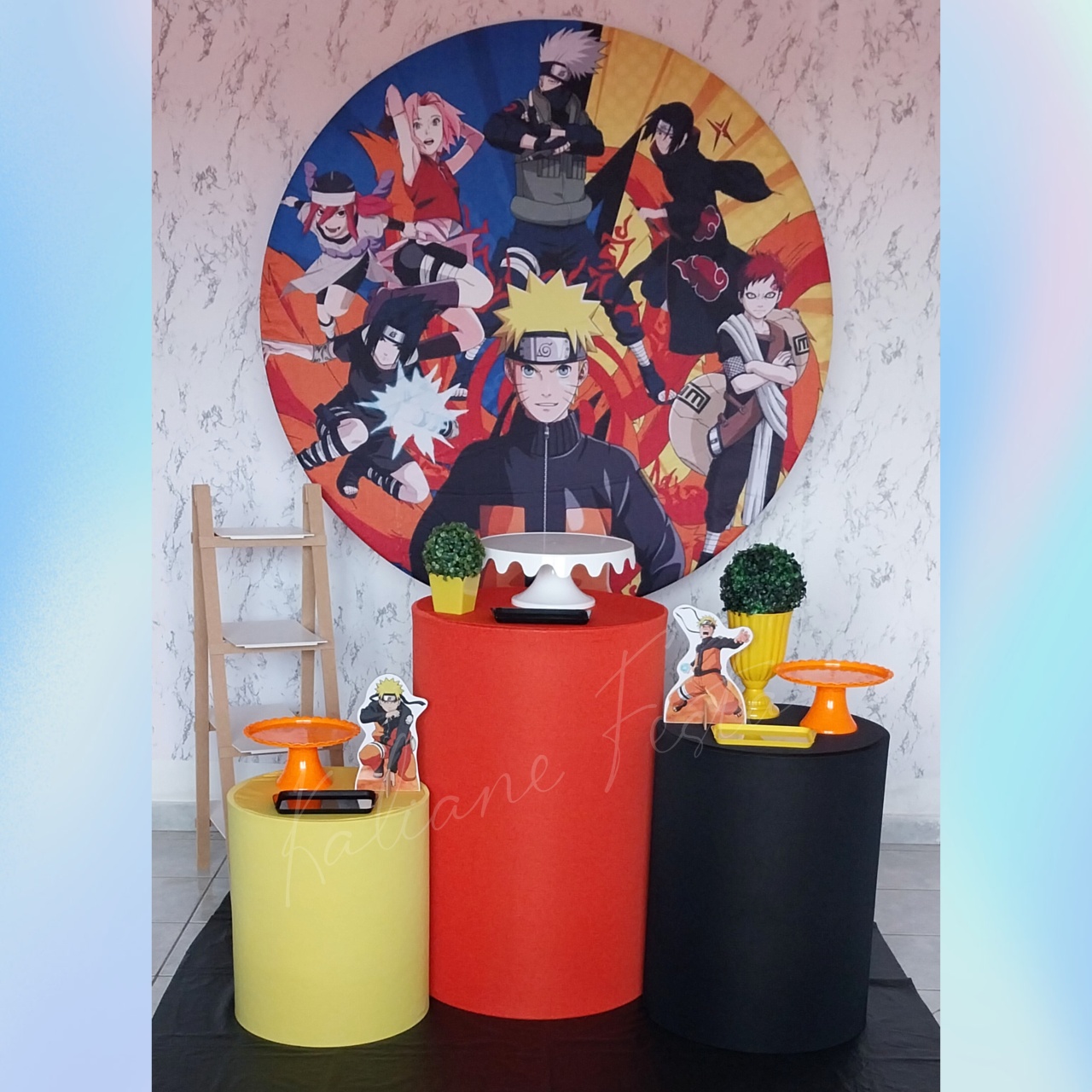 Naruto - Kit Prata - Kaliane Festa Pegue e Monte