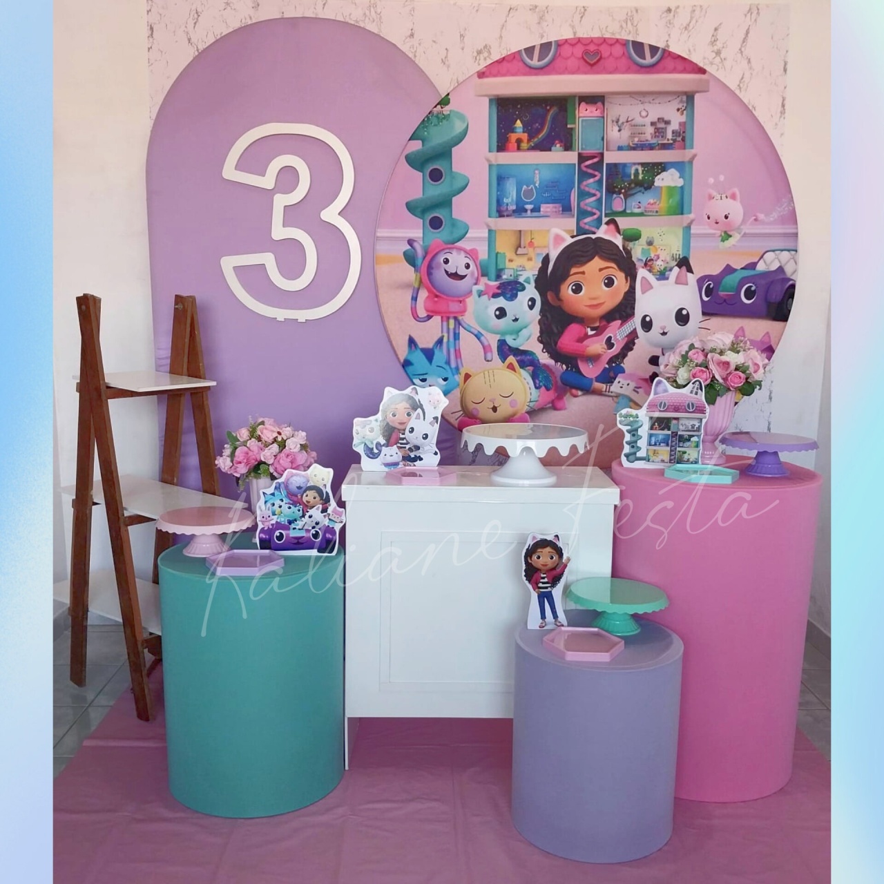 A Casa Mágica da Gaby Com Número - Kit Diamante - Kaliane Festa Pegue e Monte