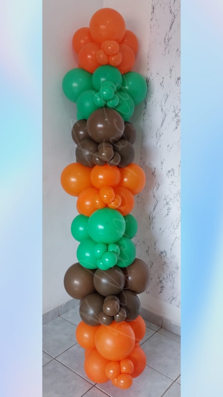Arco de Balões Delivery Em Blocos Meninos Médio - Kaliane Festa Pegue e Monte
