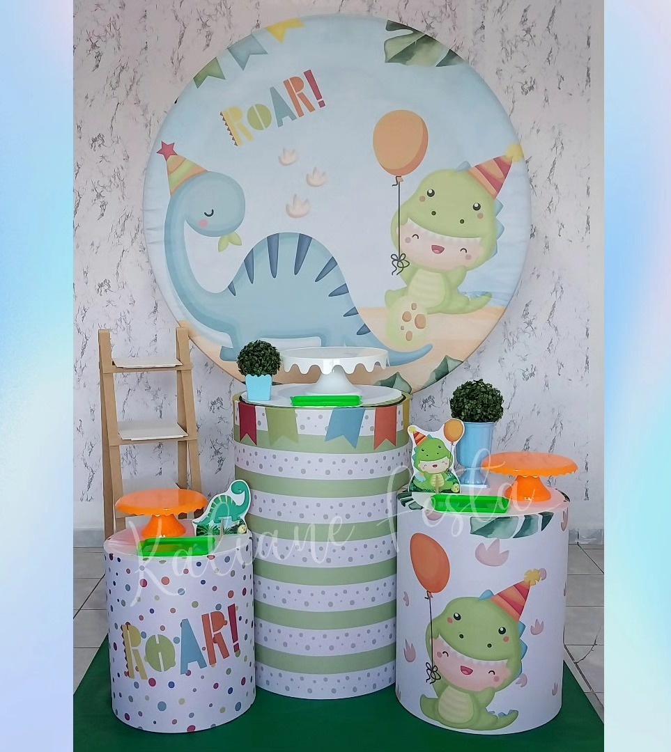  Dino Baby 1 - Kit Prata - Kaliane Festa Pegue e Monte