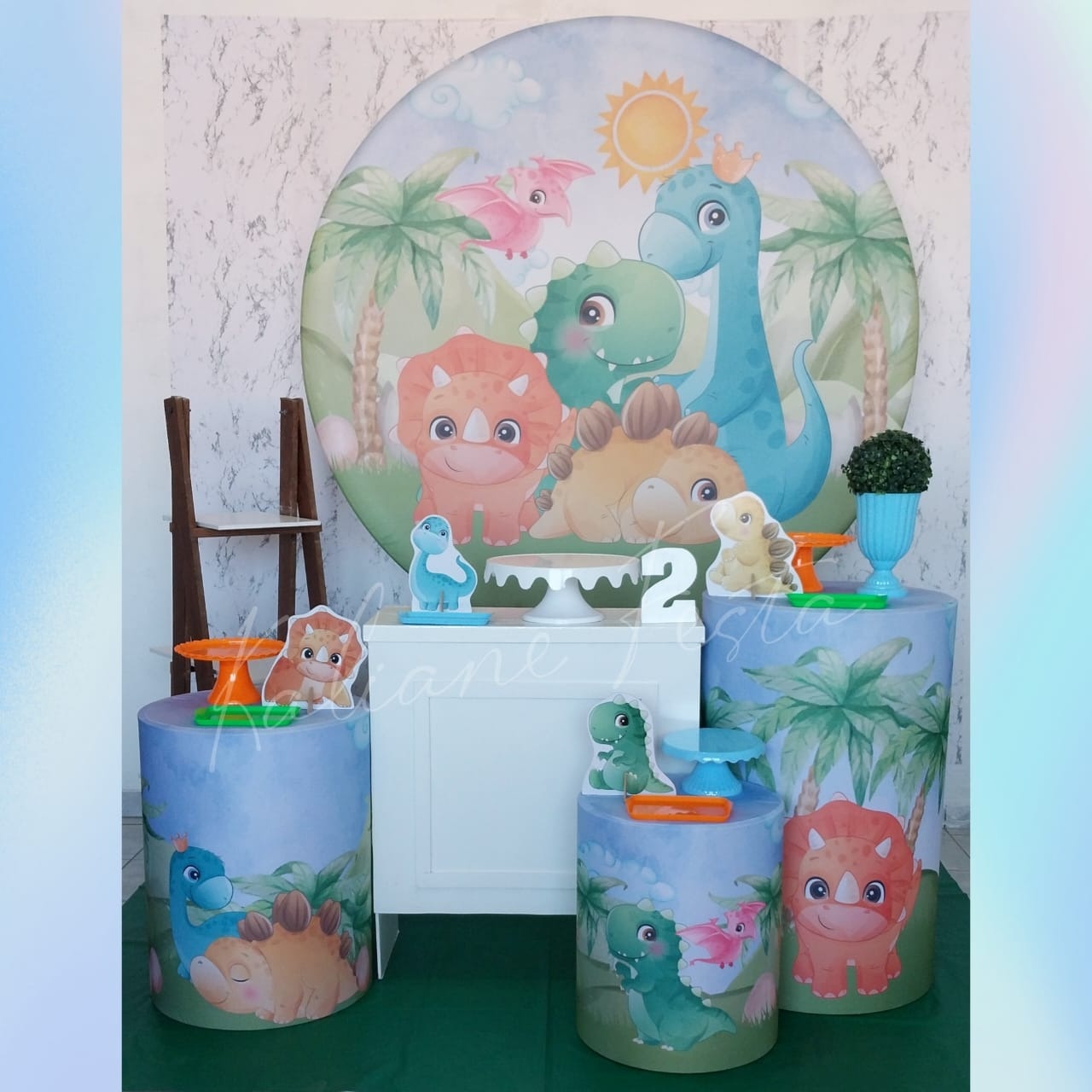 Dino Baby 2 - Kit Ouro - Kaliane Festa Pegue e Monte