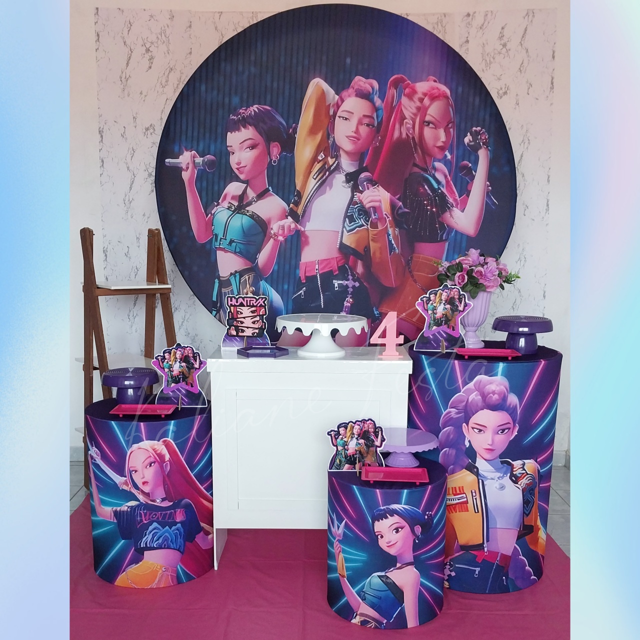  Kpop Huntrix - Kit Ouro - Kaliane Festa Pegue e Monte