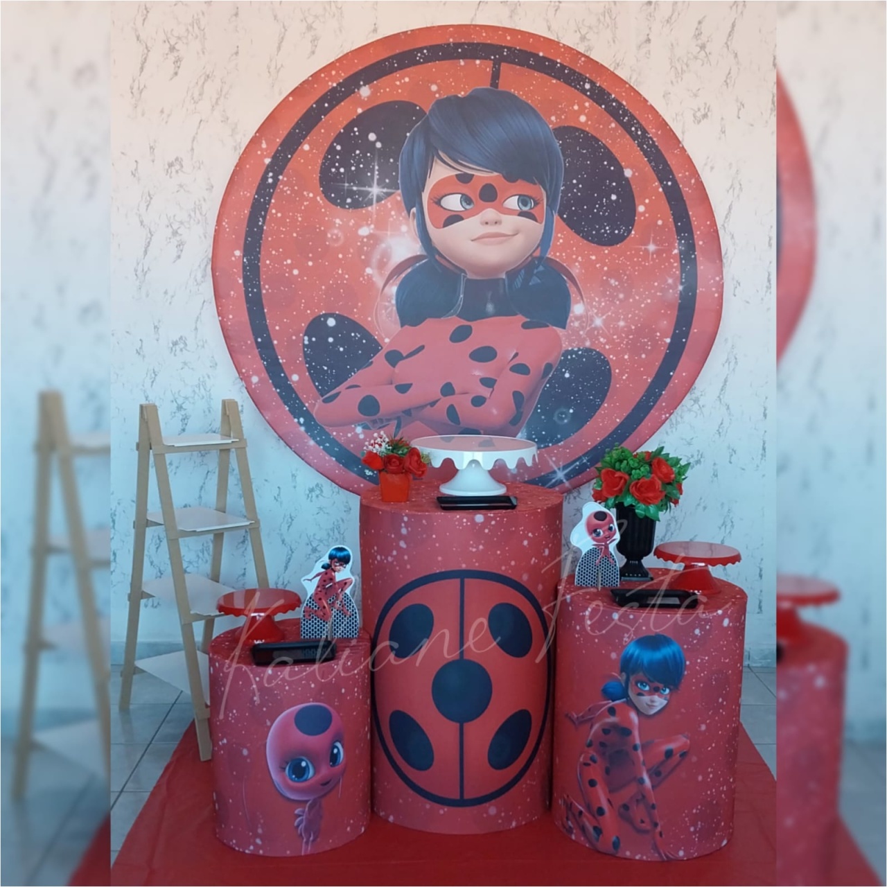 Ladybug - Kit Prata - Kaliane Festa Pegue e Monte
