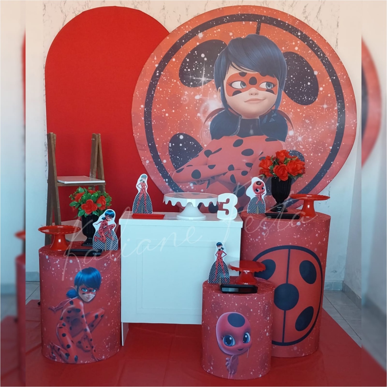 Ladybug - Kit Diamante - Kaliane Festa Pegue e Monte