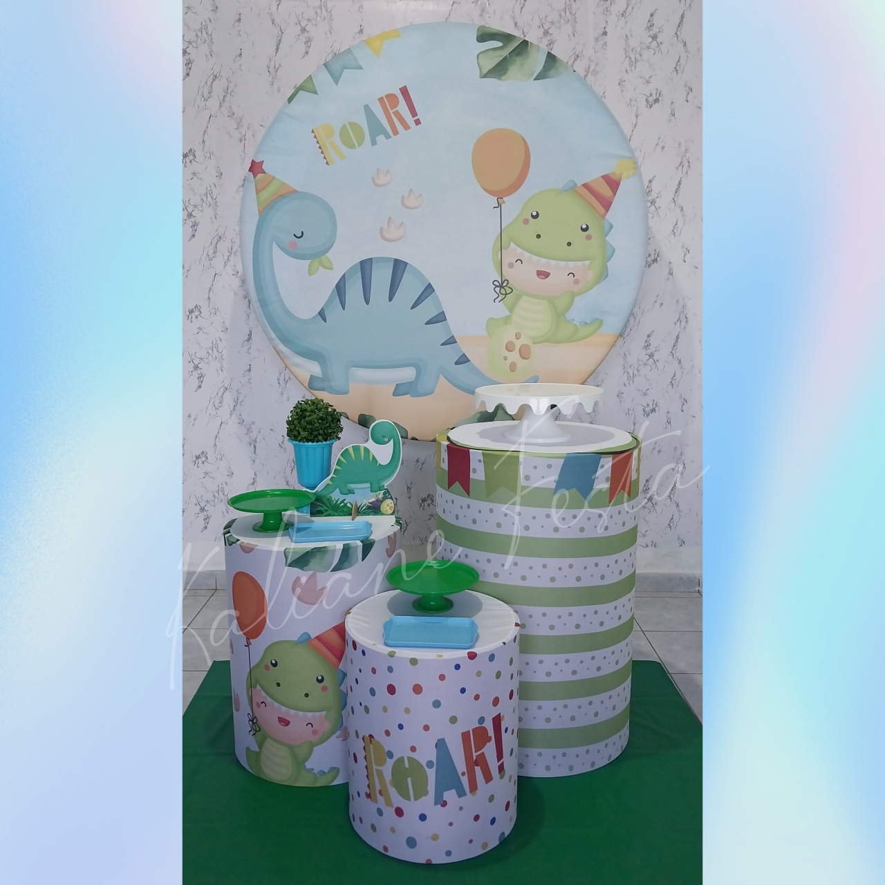Dino Baby 1 - Kit Bronze - Kaliane Festa Pegue e Monte